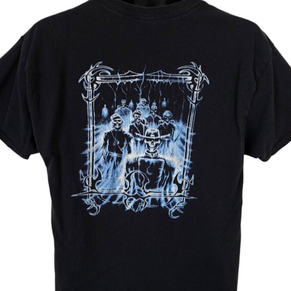 Ghosts Of Gettysburg T Shirt Mens Size Large Black Glow In The Dark Skeletons